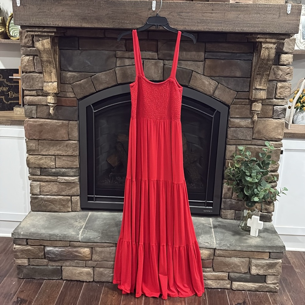 LOFT Vibrant Red Maxi Dress - Picture 3 of 5